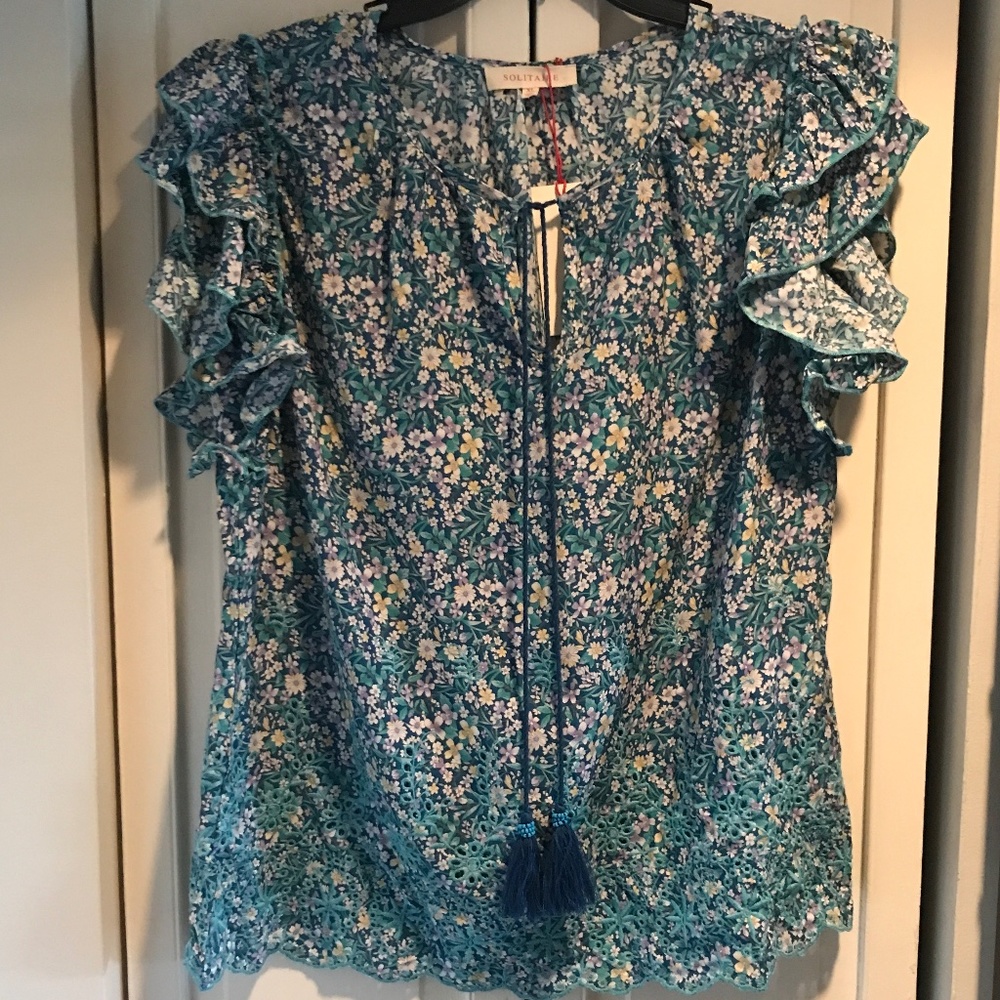 Solitaire Floral Top (nwt)